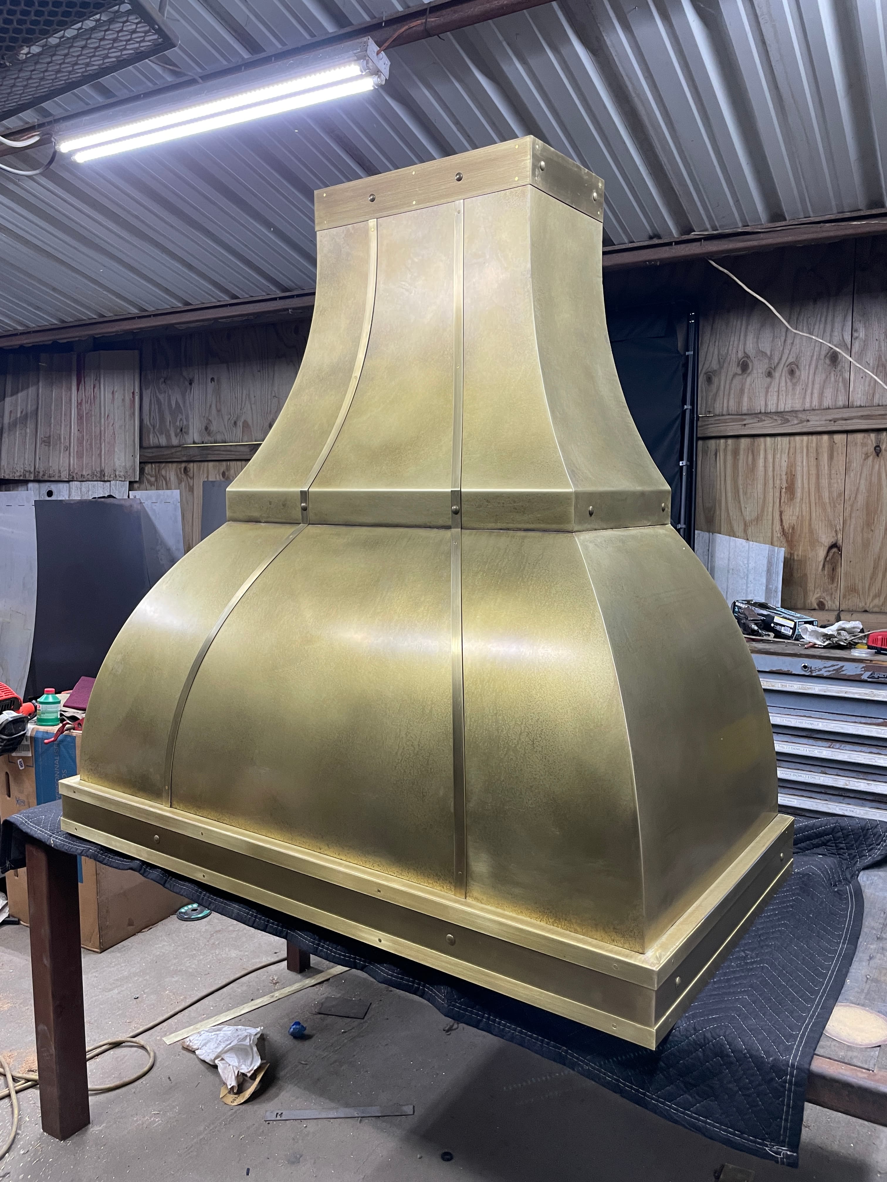 Custom Hoods — Monarch custom metal range hood