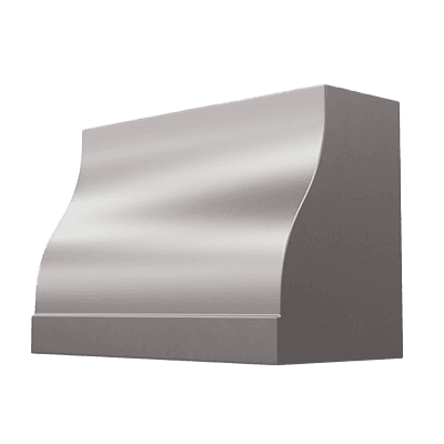 LaCosta custom metal range hood shape