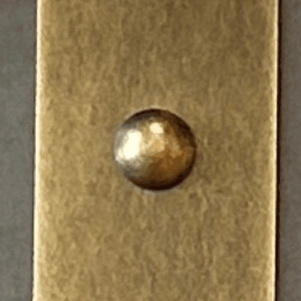 Domed Rivet fastener detail on a Monarch range hood