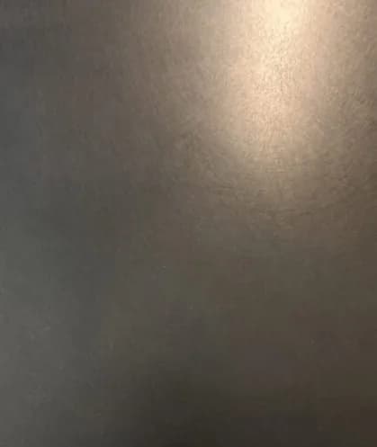 Monarch stainless steel antiqued cloudy metal finish sample